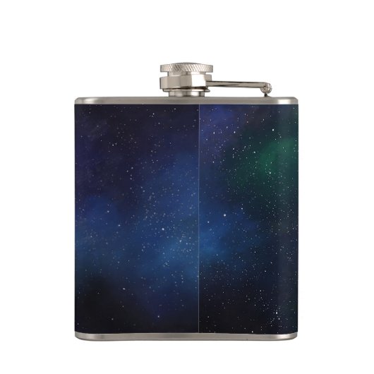 Melkweg kosmische nevel heupfles (Achterkant)