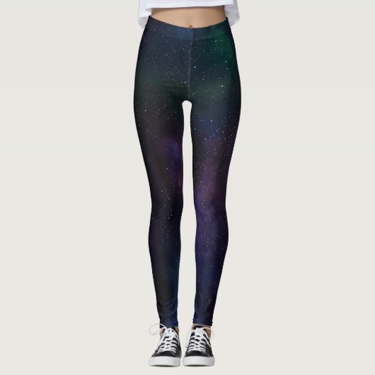 Melkweg kosmische nevel leggings (Voorkant)