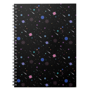 Melkweg Maan sterren, Nachtelijke hemel, Astronomi Notitieboek