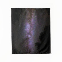 Melkweg met bomen silhouette