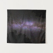 Melkweg met bomen silhouette wandkleed (Voorkant (horizontaal))