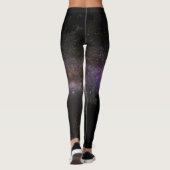 Melkweg met silhouet van bomen leggings (Achterkant)