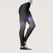 Melkweg met silhouet van bomen leggings (Rechts)