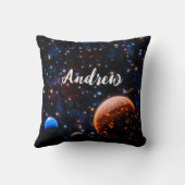 Melkweg met sterren en planetennaam kussen (Achterkant)