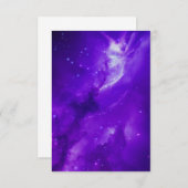 Melkweg met sterren in de ruimte bedankkaart (Voorkant / Achterkant)