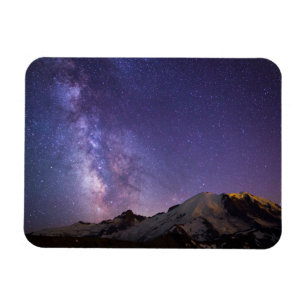 Melkweg & Mt. Rainier   Staat Washington Magneet