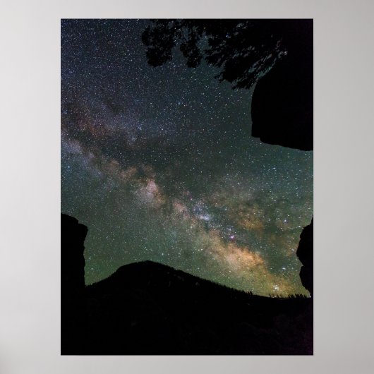 Melkweg nabij Mammoth Hot Springs Poster (Voorkant)
