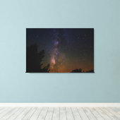 Melkweg nachthemel, Californië Canvas Afdruk (Insitu (Houten vloer))