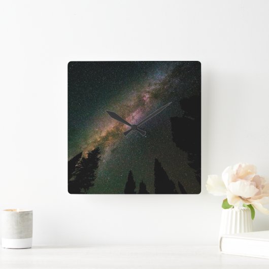 Melkweg over de hagehoofdpas vierkante klok (Huis)