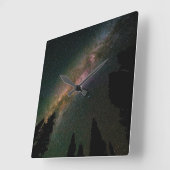 Melkweg over de hagehoofdpas vierkante klok (Hoek)