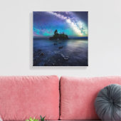 Melkweg over Hollow Rock Canvas Afdruk (Insitu (Woonkamer))