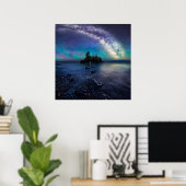 Melkweg over Hollow Rock Poster (Thuiskantoor)