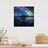 Melkweg over Hollow Rock Poster (Keuken)