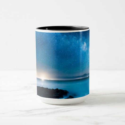 Melkweg over Vissende boten Mok (Midden)