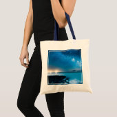 Melkweg over Vissende boten Tote Bag (Voorkant (product))