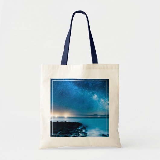 Melkweg over Vissende boten Tote Bag (Voorkant)