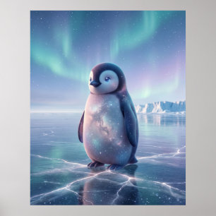 Melkweg Pinguïn Ster Kust Poster