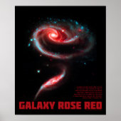 Melkweg Roos Rood Poster (Voorkant)