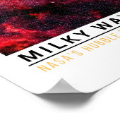 Melkweg Ruimte Onderwijs Poster (Hoek)
