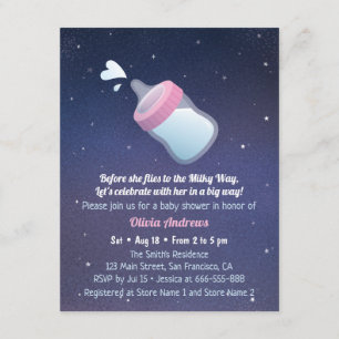 Melkweg Ruimte Puns Humor Baby Shower Kaart