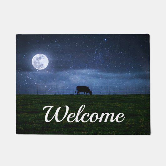 Melkweg Rundtle Moonlight Welkom Doormat Deurmat (Voorkant)