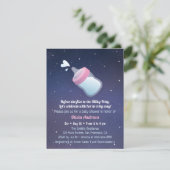 Melkweg Space Pun Humor Baby shower Kaart (Staand voorkant)