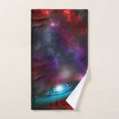 Melkweg Starfield met meerkleurige kosmische stof Bad Handdoek (Handdoek)