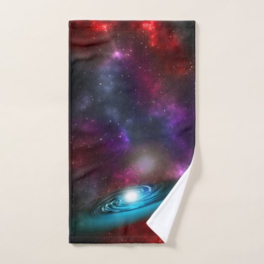 Melkweg Starfield met meerkleurige kosmische stof Bad Handdoek (Handdoek)