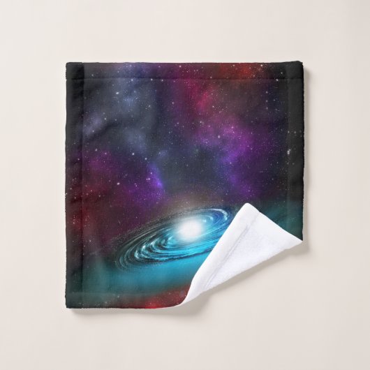 Melkweg Starfield met meerkleurige kosmische stof Bad Handdoek (Wasdoekje)