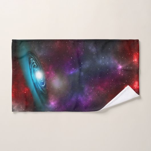 Melkweg Starfield met meerkleurige kosmische stof Bad Handdoek (Handdoek)