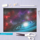 Melkweg Starfield met meerkleurige kosmische stof Tissuepapier (Craft)