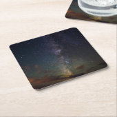 Melkweg | Sterren bij nacht Kartonnen Onderzetters (Schuin)