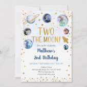 Melkweg twee: de maan blauw goud buitenruimte dag kaart (Voorkant)