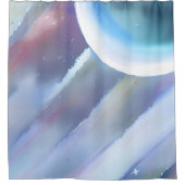 Melkweg, universum, sterren, buitenruimte douchegordijn (Voorkant)