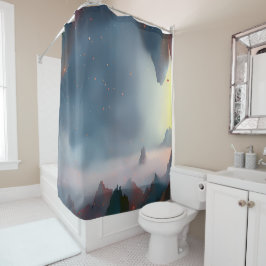 Melkweg, universum, sterren, buitenruimte douchegordijn