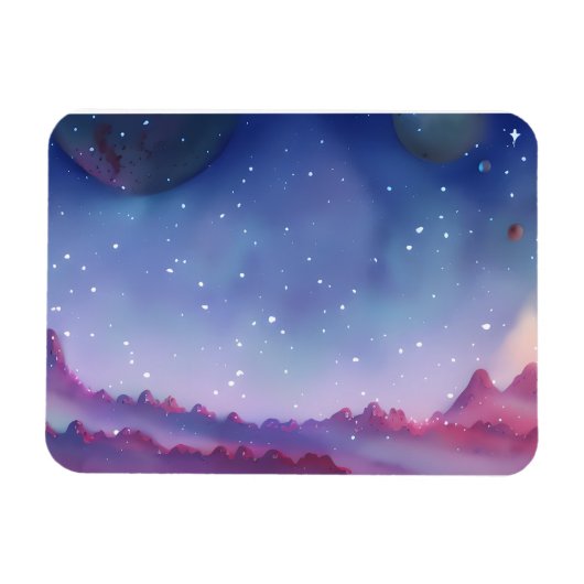 Melkweg, universum, sterren, buitenruimte magneet (Horizontaal)