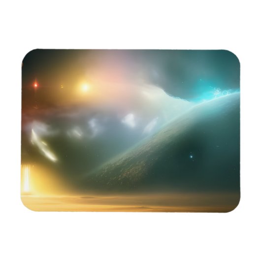 Melkweg, universum, sterren, buitenruimte magneet (Horizontaal)