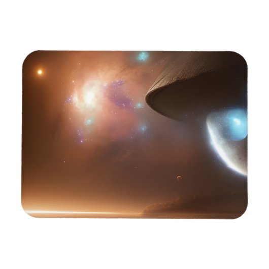 Melkweg, universum, sterren, buitenruimte magneet (Horizontaal)