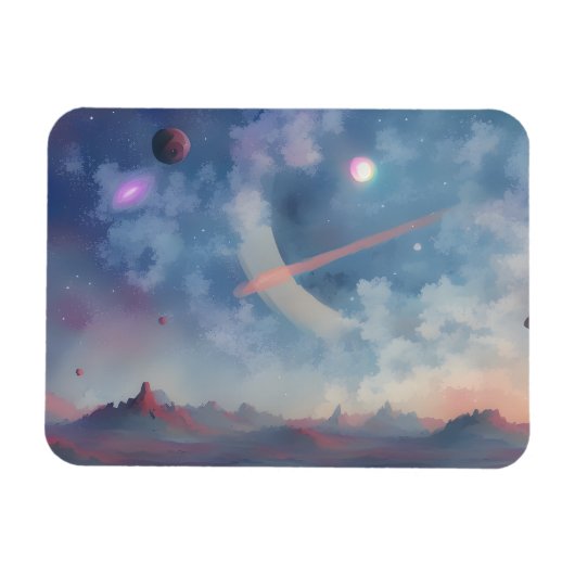 Melkweg, universum, sterren, buitenruimte magneet (Horizontaal)