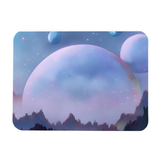 Melkweg, universum, sterren, buitenruimte magneet (Horizontaal)