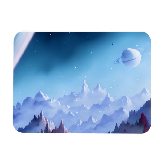 Melkweg, universum, sterren, buitenruimte magneet (Horizontaal)