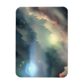 Melkweg, universum, sterren, buitenruimte magneet (Verticaal)