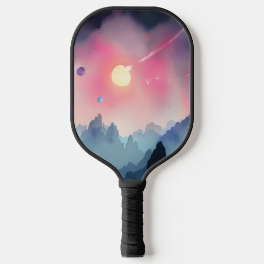 Melkweg, universum, sterren, buitenruimte pickleball paddle (Voorkant)