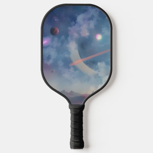 Melkweg, universum, sterren, buitenruimte pickleball paddle (Voorkant)