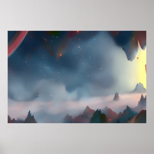 Melkweg, universum, sterren, buitenruimte poster (Voorkant)