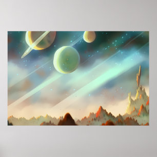Melkweg, universum, sterren, buitenruimte poster
