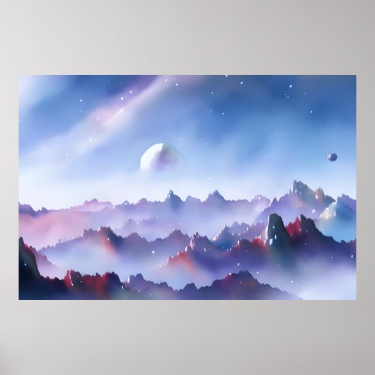 Melkweg, universum, sterren, buitenruimte poster (Voorkant)