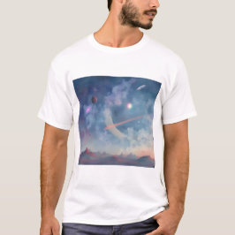 Melkweg, universum, sterren, buitenruimte t-shirt
