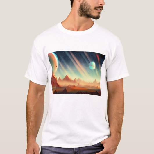 Melkweg, universum, sterren, buitenruimte t-shirt (Voorkant)