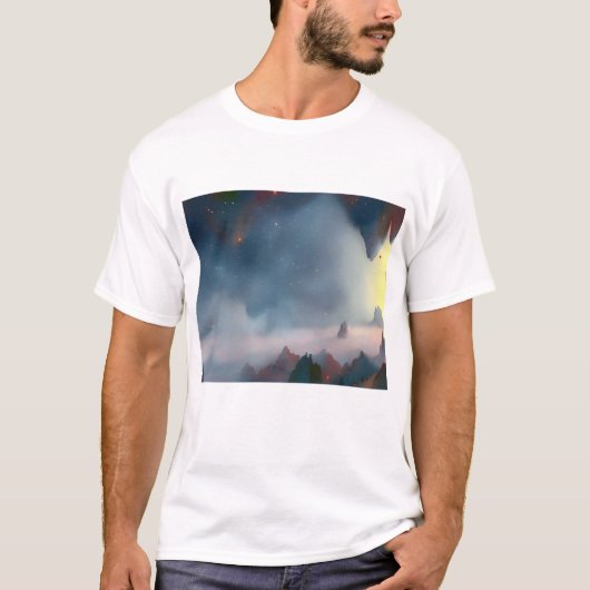 Melkweg, universum, sterren, buitenruimte t-shirt (Voorkant)